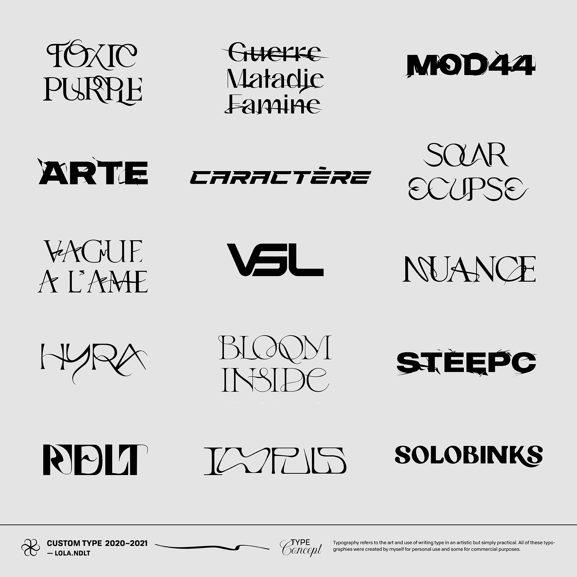 TYPOGRAPHIES - LOGOS