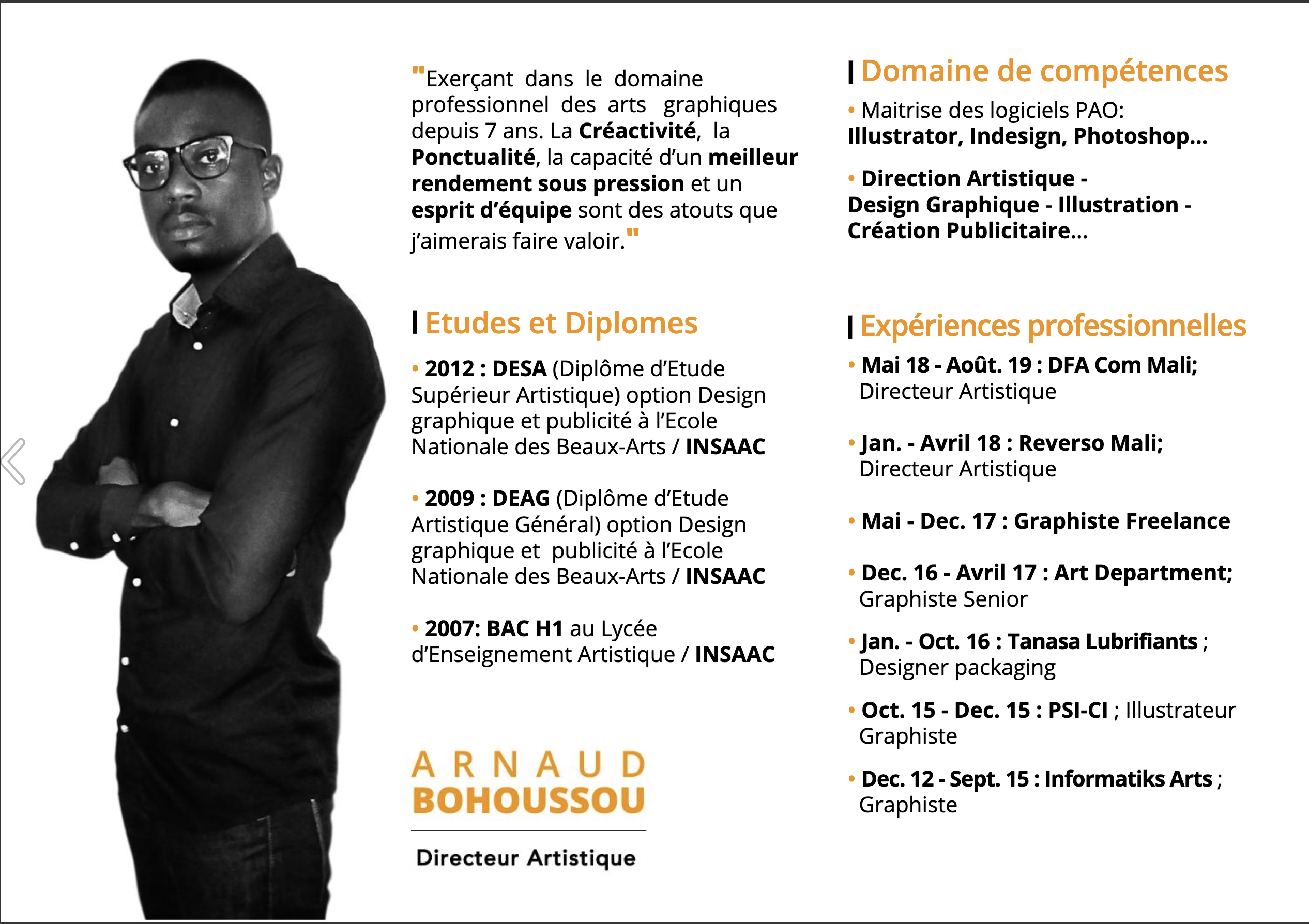 Press Book Artnaud BOHOUSSOU