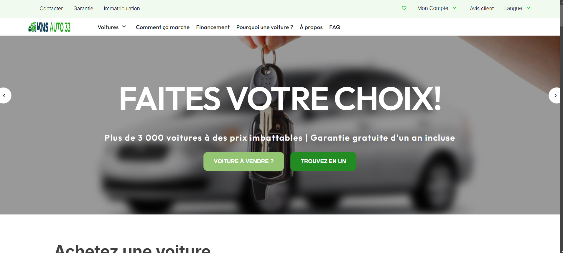 Application de de vente de voiture en ligne