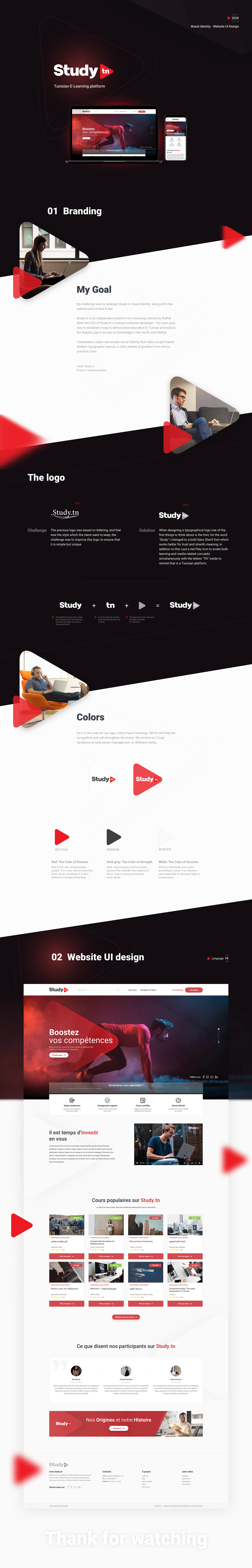 Study.tn - E-learning platform Redesign