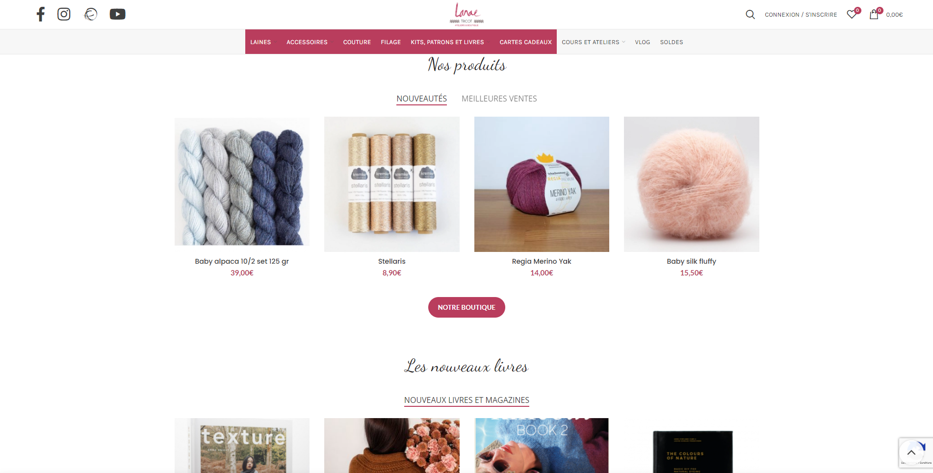 Lanae Tricot – Projet WooCommerce