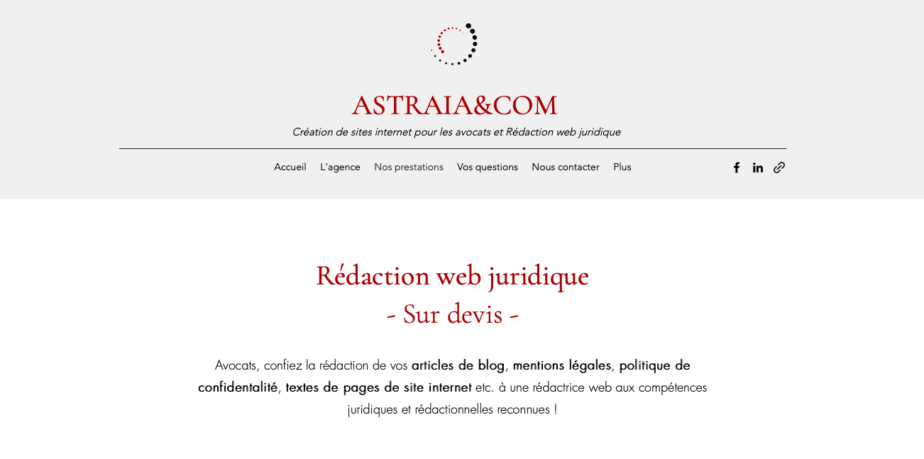 Site web Astraia&Com