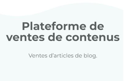 Plateforme de ventes d'articles - Wriiters