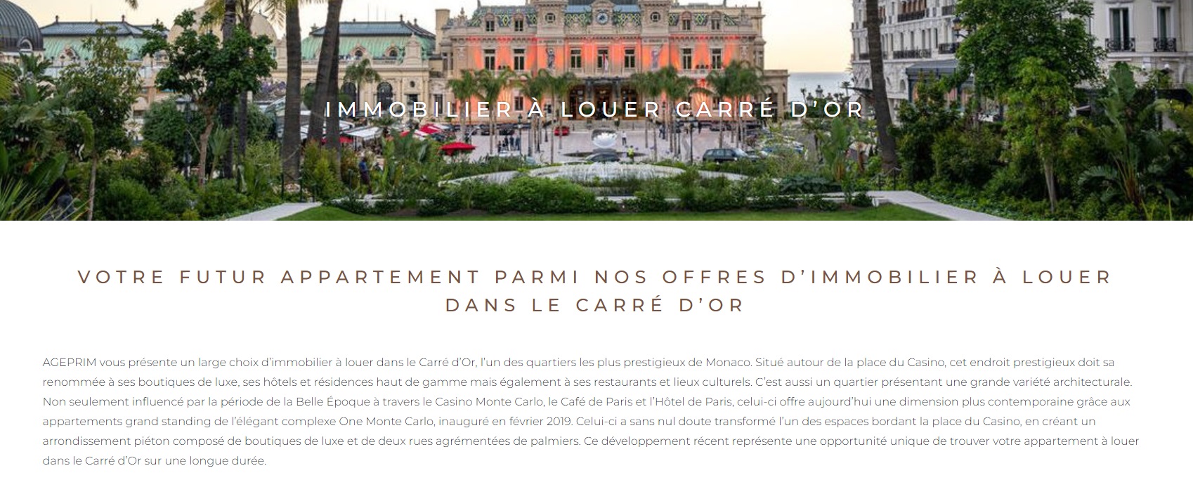Rédaction Immobilier Monaco pour Relevance Digital